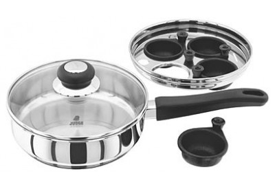 Judge Kitchen Essentials Egg Poacher with 4 Non-Stick Cups